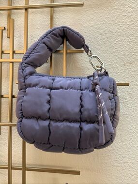 Mini Quilted Puffer Wristlet Bag